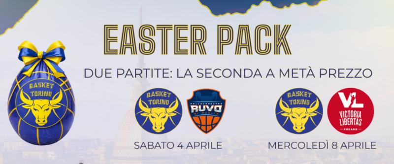 Easter Pack e “Porta un amico”: due partite a Pasqua con la Reale Mutua Basket Torino

