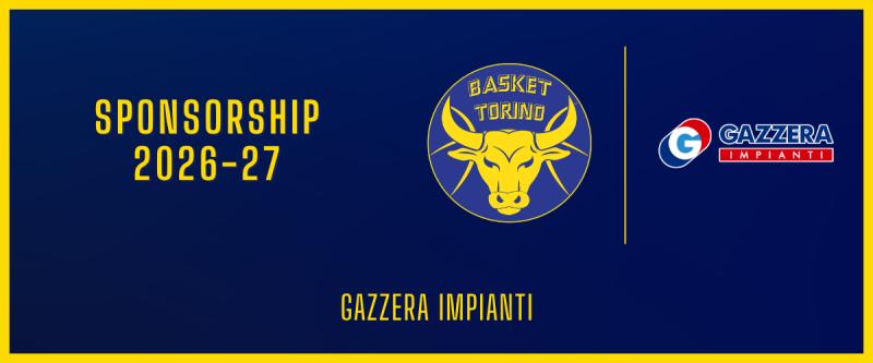 Gazzera Impianti, Official Sponsor di Basket Torino anche in questa stagione