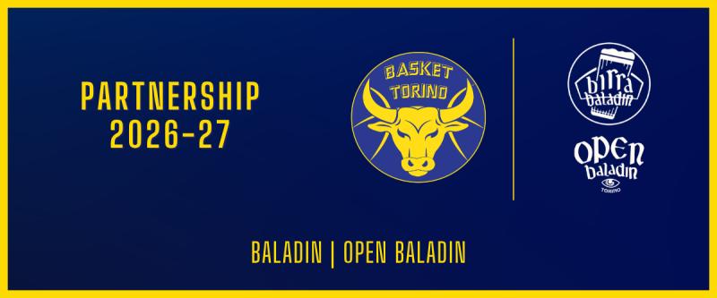 Baladin e Open Baladin rinnovano come Official Supporter di Basket Torino nella stagione 2026/27
