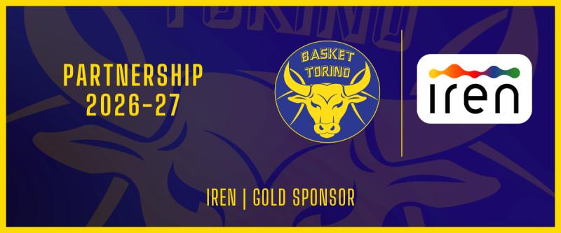 Iren e Basket Torino ancora insieme: rinnovata la partnership per la stagione 2026/27